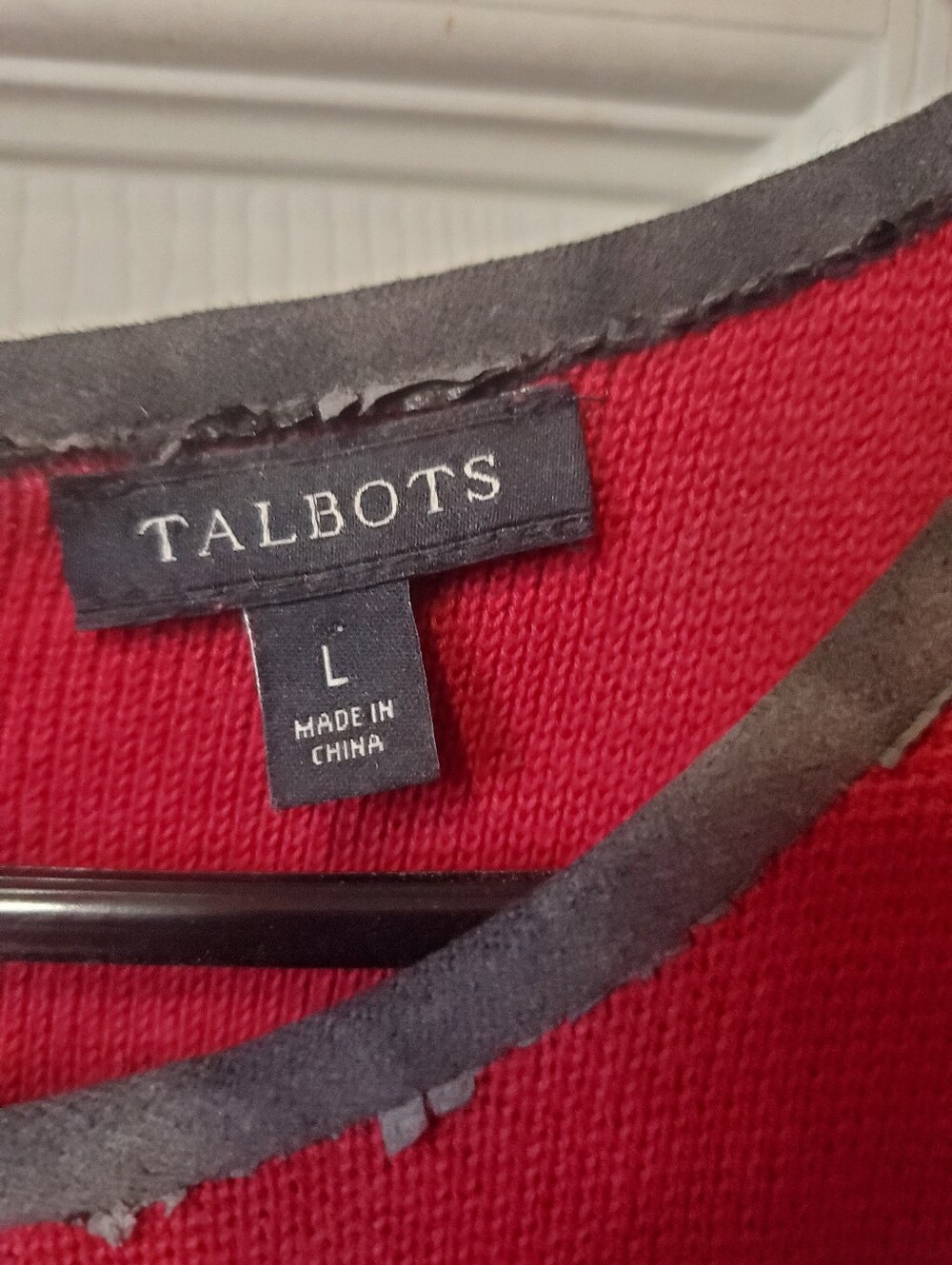 Talbots Red Dress. Large. - Picture 2 of 6